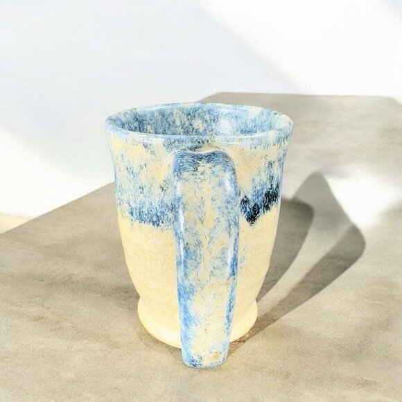 Ken Evans Hand Made Pottery Stoneware Coffee Mug Cup Artist Signed Sponge Ware - Picture 3 of 16